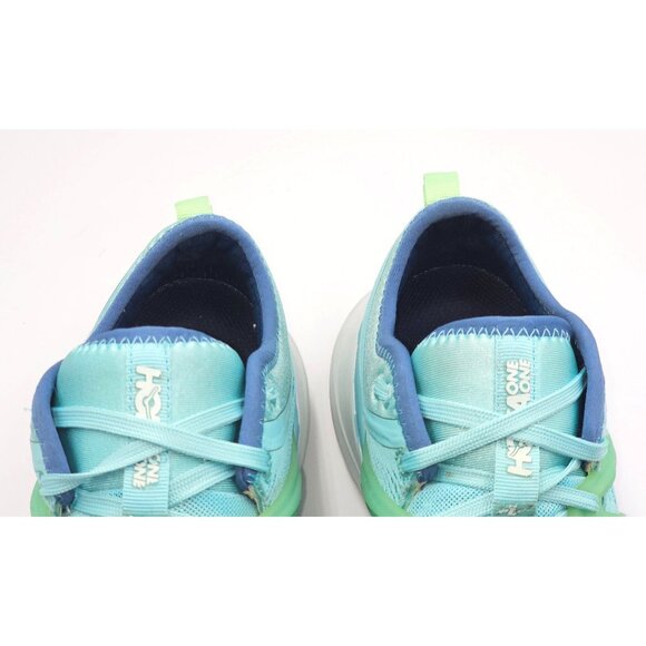 Hoka One One Women's Aqua Blue Mesh Tivra Lace Up Running Shoes Size 8.5 2664 - Picture 6 of 16